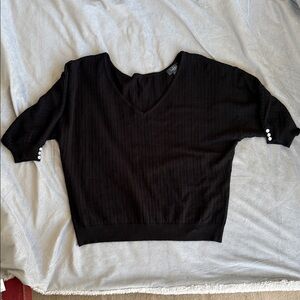 Belldini Dark Knit Top ladies size 1x black color